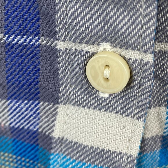 Patagonia Womens Flannel Shirt Top Size 4 Organic Cotton Plaid Hiking Camping - Picture 6 of 15